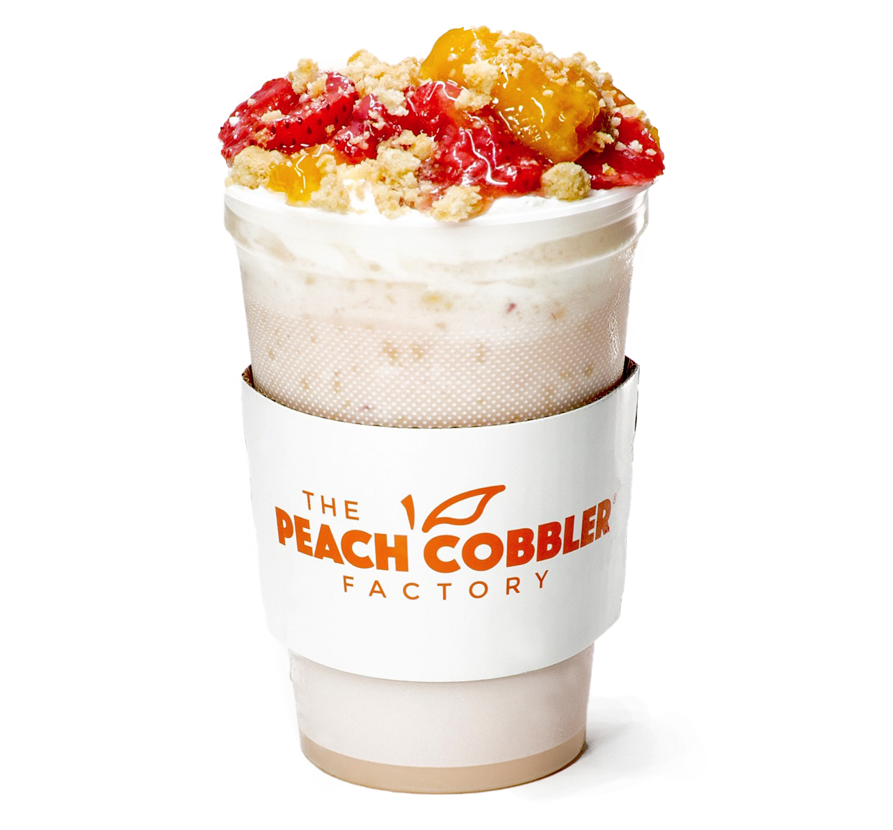 STRAWBERRY PEACH COBBLER MILKSHAKE
